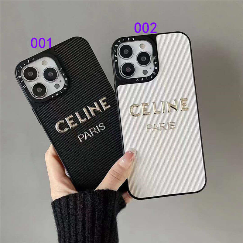 celine iphone15/15pro ケース おそろい iphoneケース14/14promax 