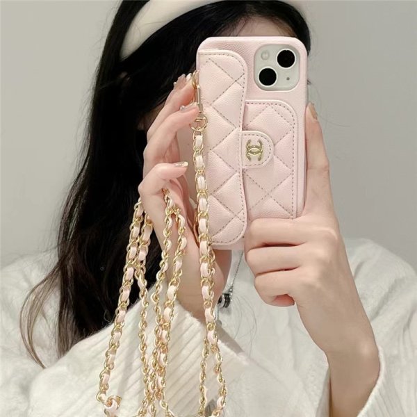 chanel iphone16/16pro ケース ショルダー シャネル アイ フォン ケース iphone15/14pro ケース カード 収納 おしゃれ iphone13/12 ケース 人気 女子 - 画像 (6)